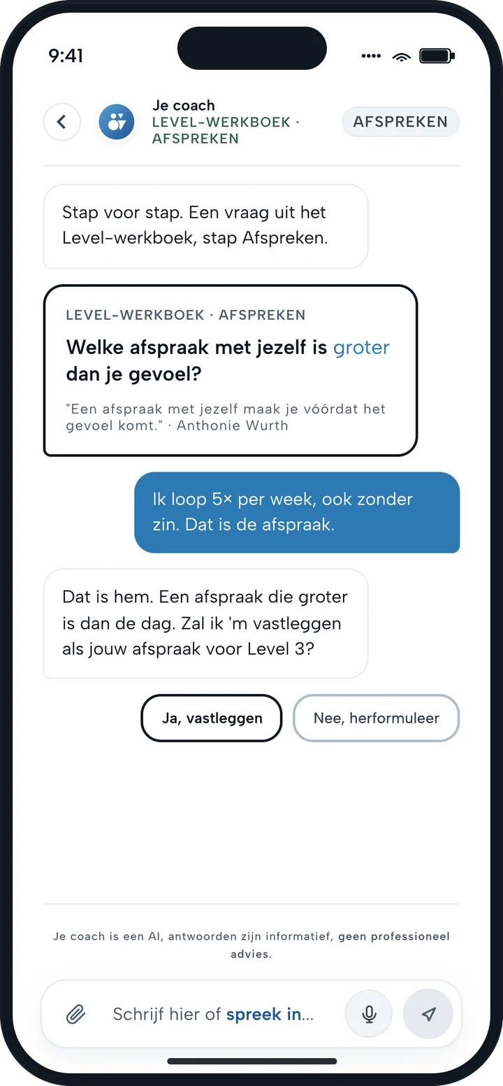 De Quitter Coach in gesprek: een afspraak met jezelf vastleggen